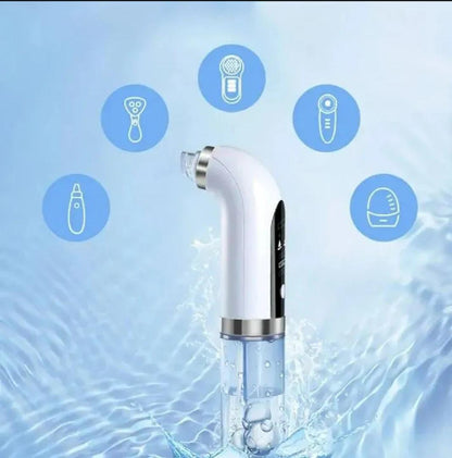 Super Micro Bubble Black head Instrument - Blackhead Remover, 5 in 1 Rechargeable (USB Charging) Blackhead Remover